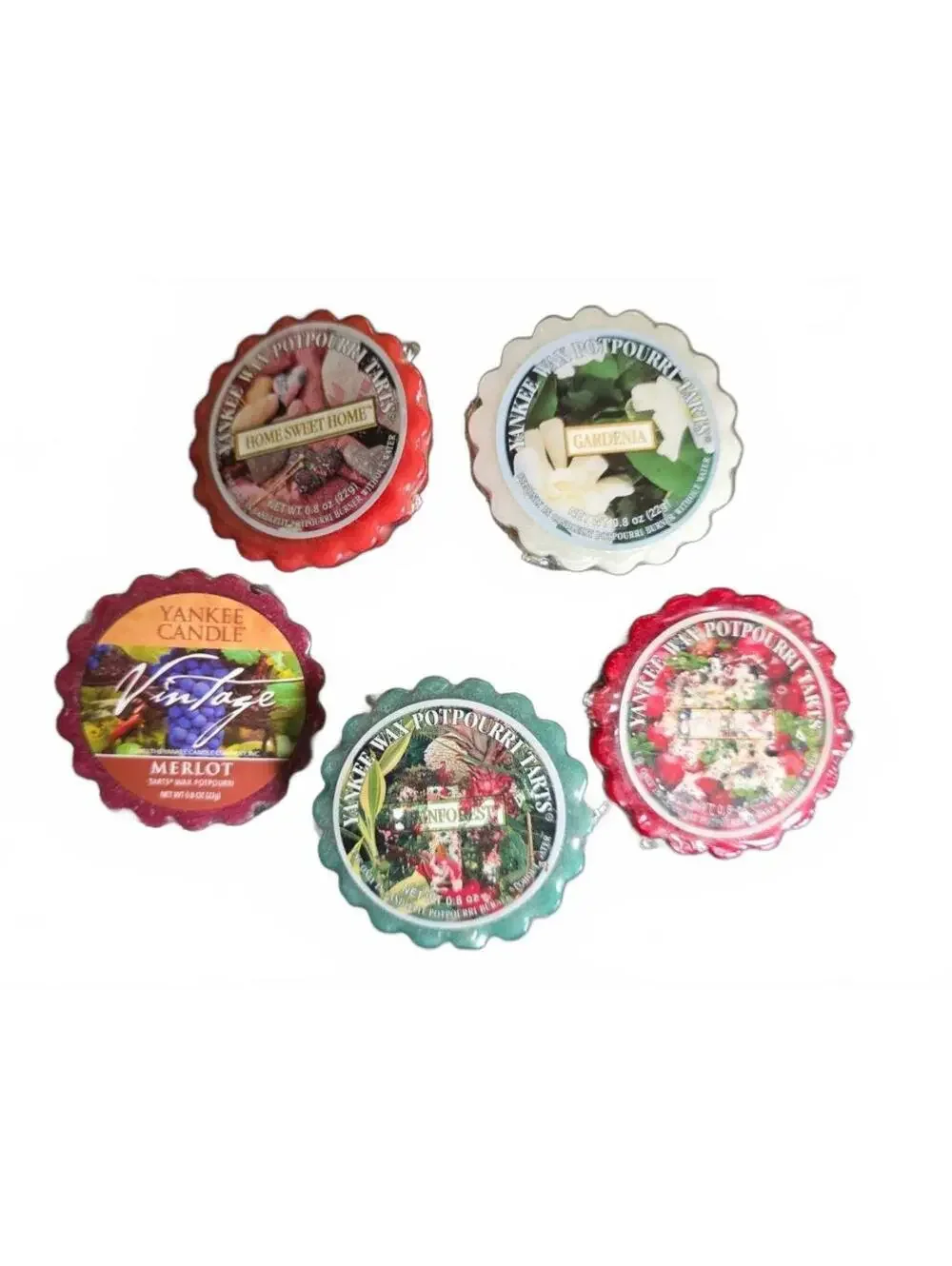 5 Vintage Yankee Candle Wax Potpourri Tarts Various Scents
